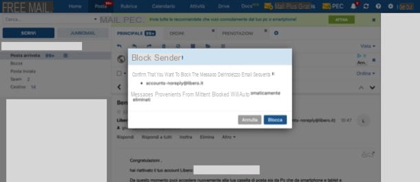 How to block email from an address
