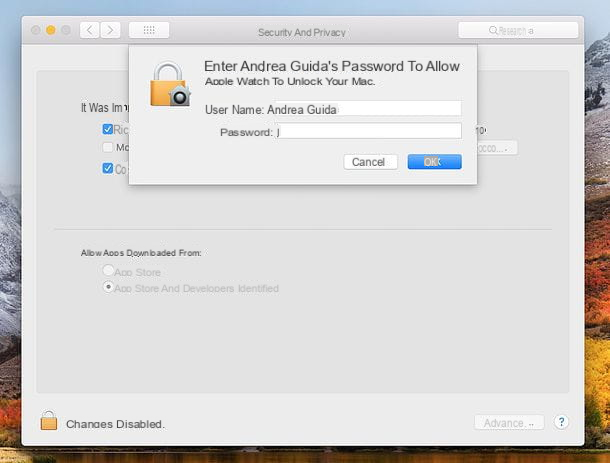 How to unlock Mac