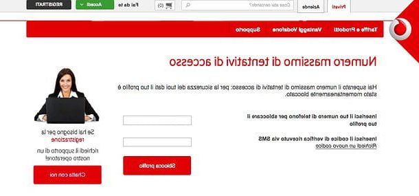 Como desbloquear o perfil Vodafone