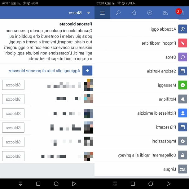 How to unblock someone on Facebook from mobile