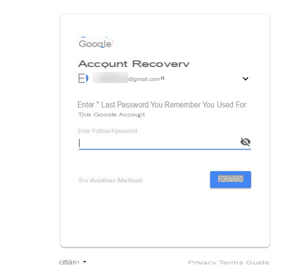 How to unlock Google account